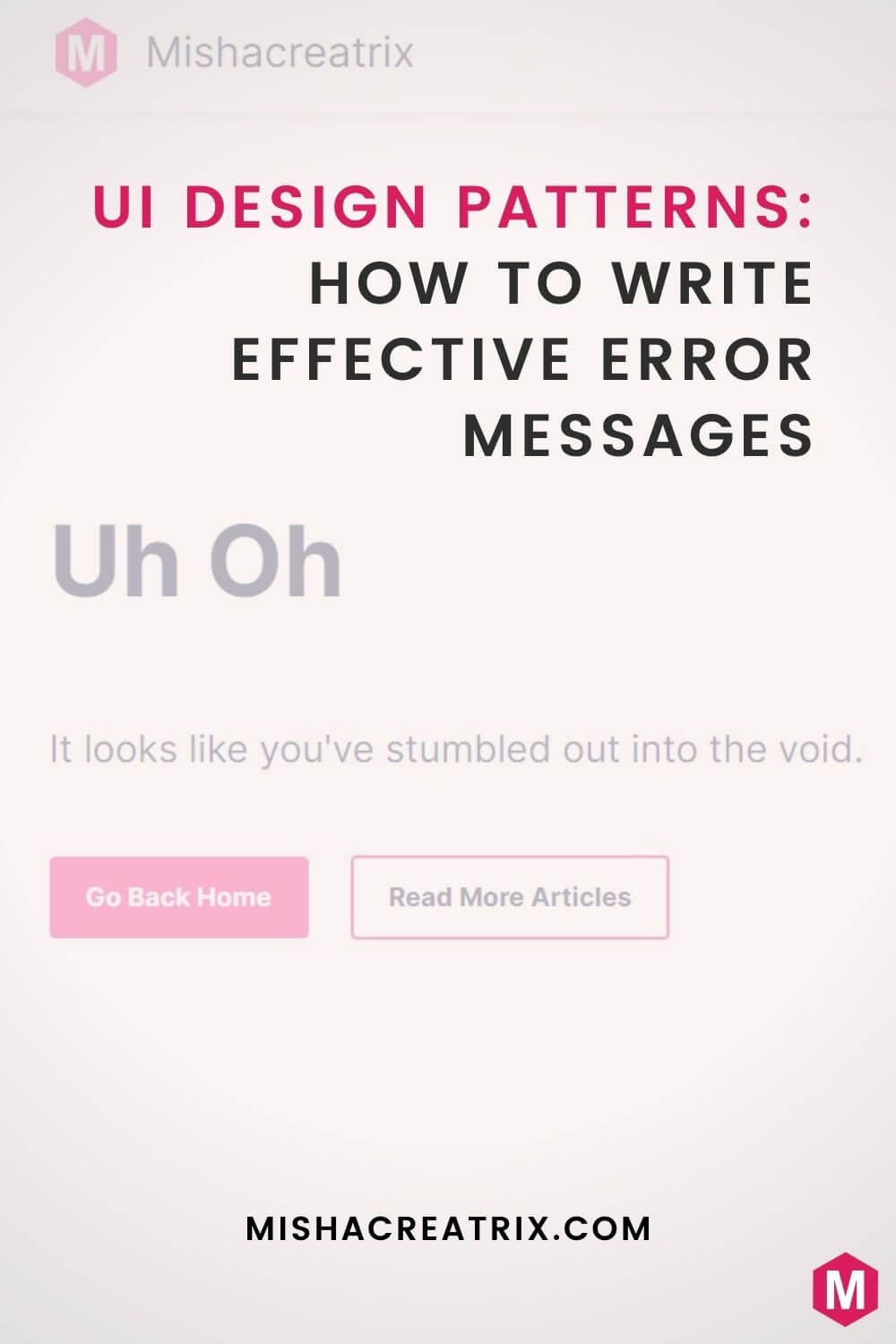 How To Write Effective Error Messages - Pin